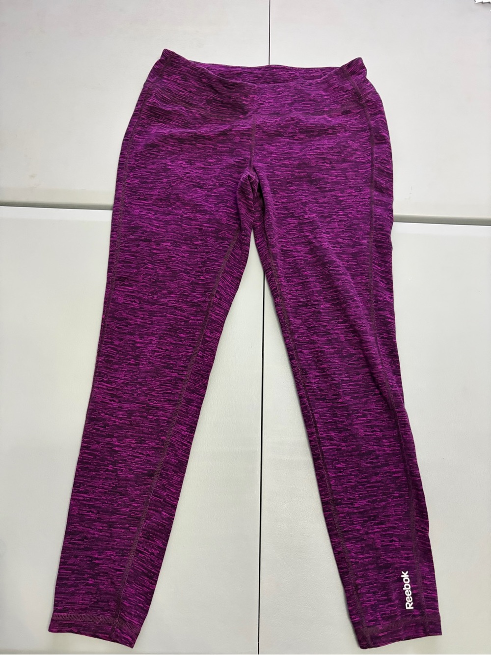 Reebok Girls' Magenta Space-Dye Leggings